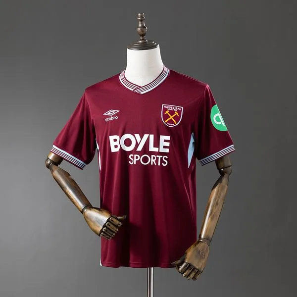 Camiseta de fútbol West Ham 2025/26 LOCAL MANGA CORTA VERSION FAN